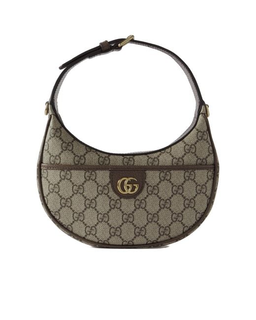 ショルダーバッグ・ポシェット GUCCI OPHIDIA GG SUPER MINI SHOULDER BAG Gucci Ophidia Small Shoulder Bag in Gray | Lyst