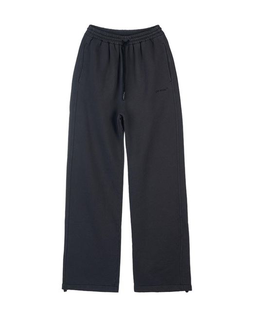 Off-White c/o Virgil Abloh Blue Wide-Leg Cotton Track Pants for men