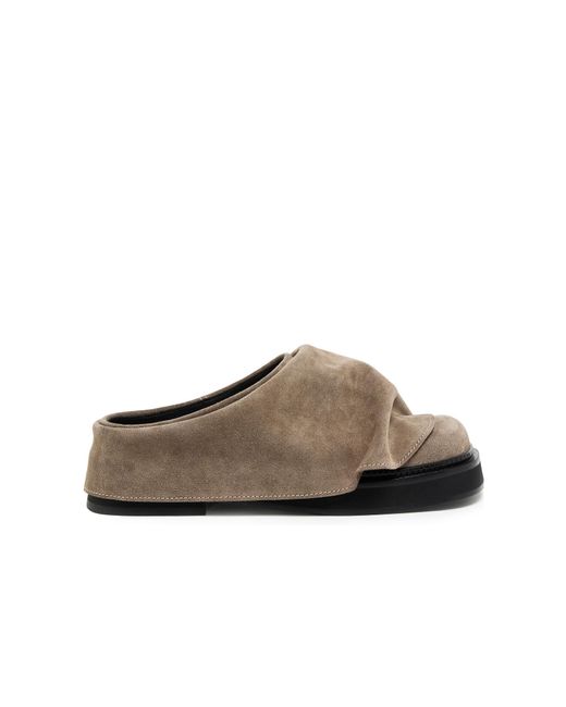 The Attico Brown Mini Robin Clogs