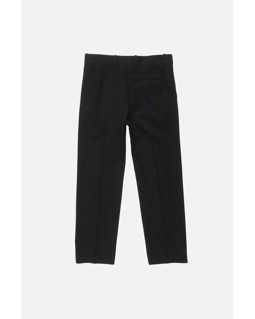 Acne Black Pressed-Crease Tailored Trousers for men