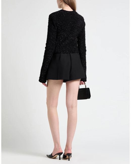 Balenciaga Black Metallic Tweed Coat