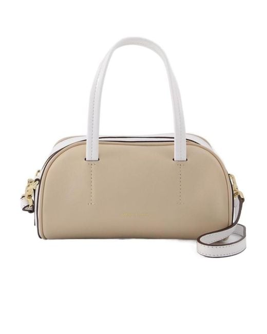 MANU Atelier Natural Cylinder Top Handle Bag