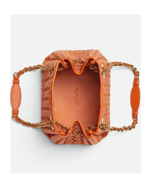 Bottega Veneta Orange Small Parachute Chain