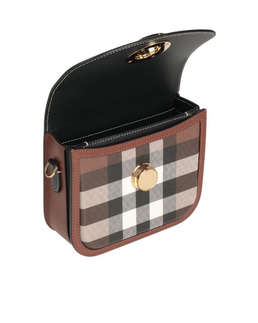Burberry Gray Signature Print Across-Body Bag