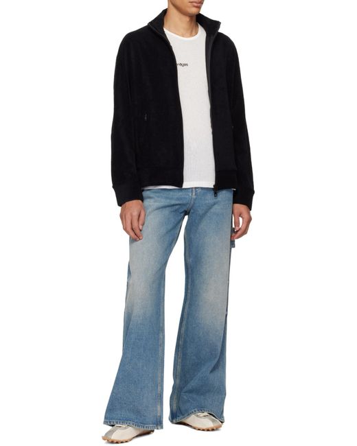 Courreges Blue Wide-Leg Jeans for men