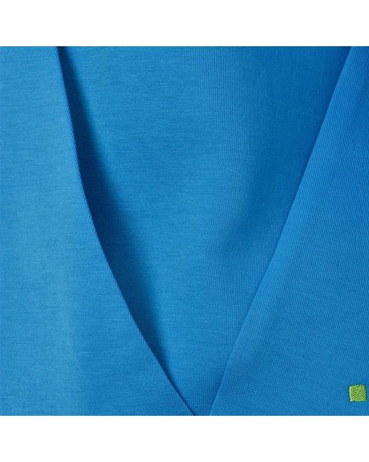 Boss Blue Logo Hooded Sweater for men