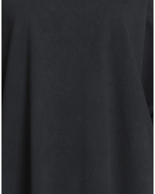 Balenciaga Black Loose Solid Color T-Shirt