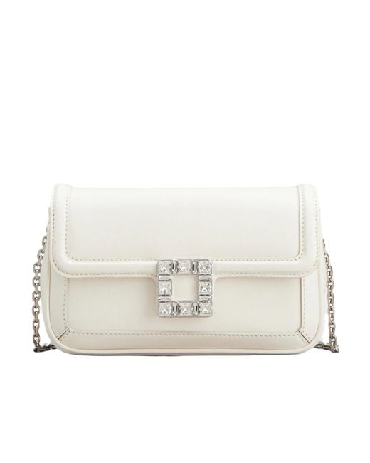 Roger Vivier Natural Jeu De Fille Clutch Bag