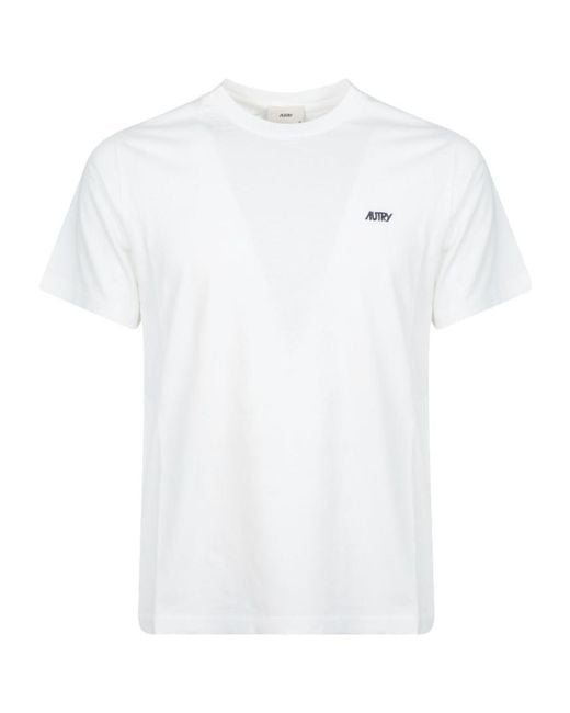 Autry White Crew-Neck T-Shirt for men