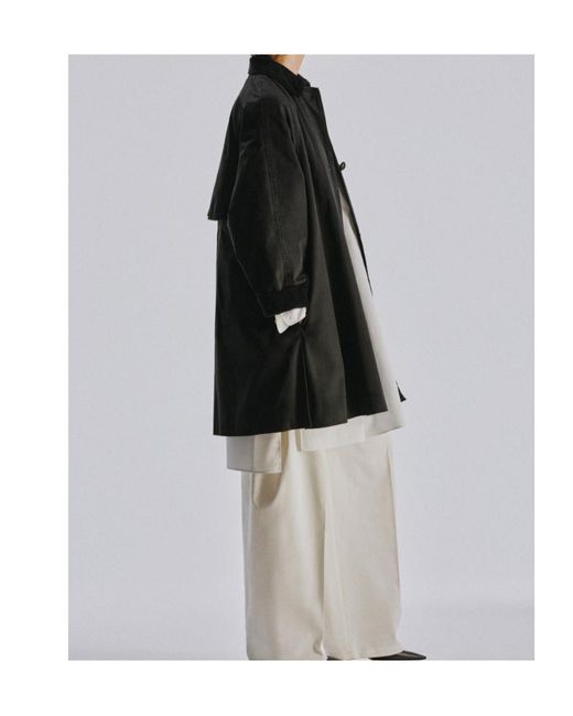 The Row Gray Ina Long-Sleeve Trench Coat