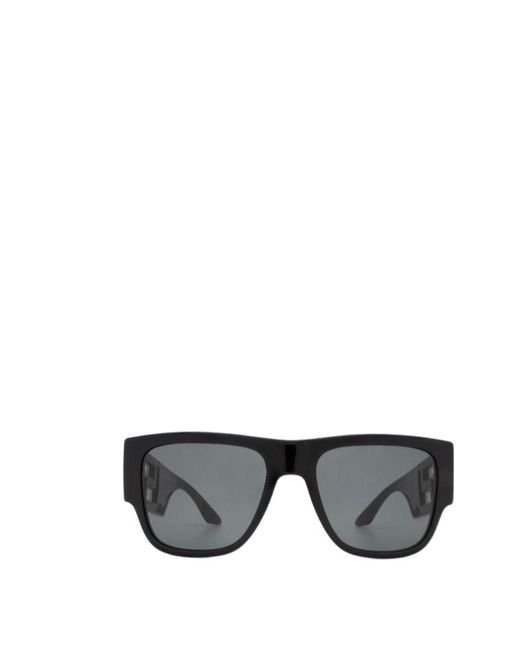 Versace Gray Eyewear Square Frame Sunglasses for men