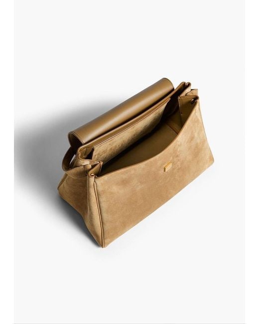 Khaite Natural Audrey Top Handle Bag