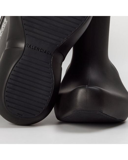 Balenciaga Black Versatile Fashionable Ankle Boots for men