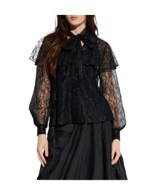 AllSaints Black Athena Lace Top