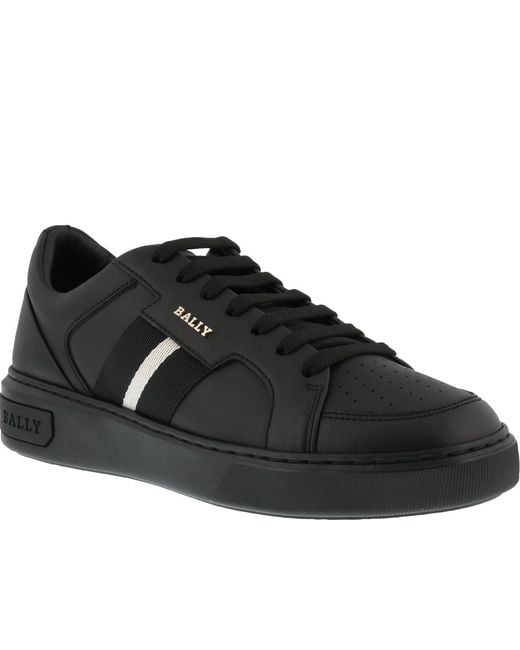 Bally Black Laced Sneakers for men