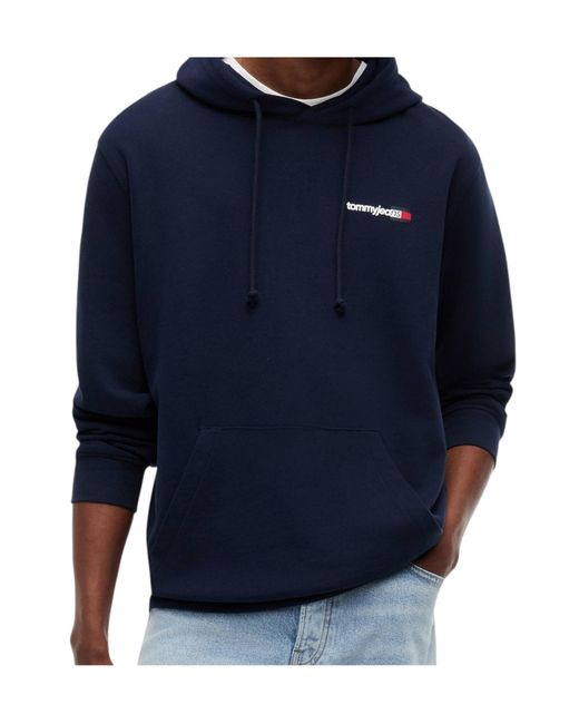 Tommy Hilfiger Blue Long-Sleeve Hoodie for men
