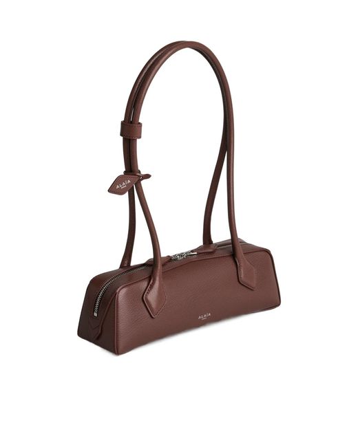 Alaïa Brown Alaïa Le Teckel Small Shoulder Bag