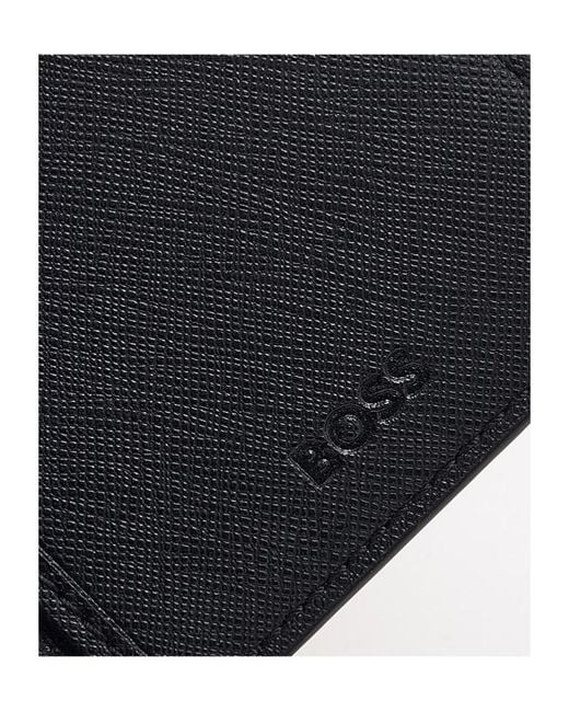 Boss Blue Medium Fold Wallet for men