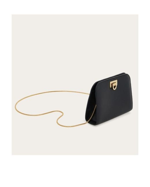 Ferragamo Black Chain Shoulder Bag