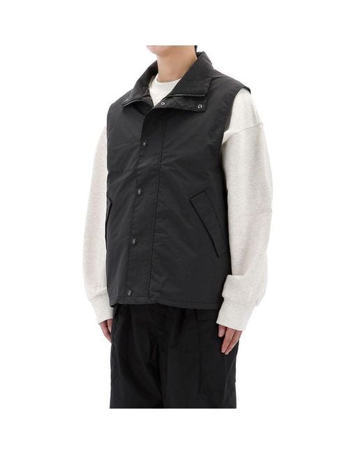 Nanamica Black 2L Pertex Unlimited Field Vest for men