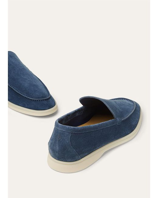 Loro Piana Blue Summer Walk Loafer for men