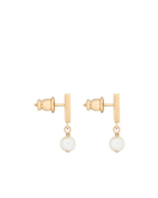 Dior White Miss Earrings