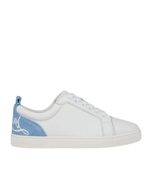 Christian Louboutin White Fun Louis Junior Sneakers for men