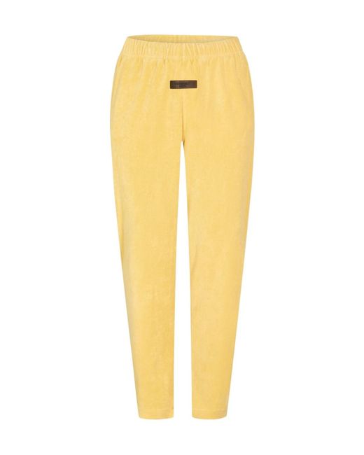 Fear Of God Yellow Logo Detail Sweatpants