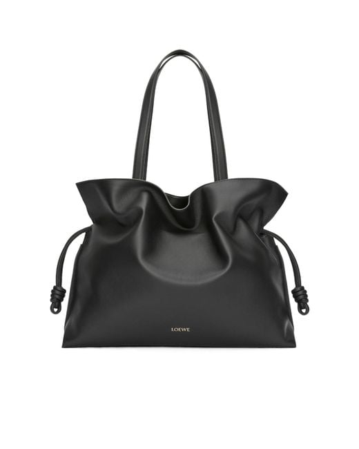 Loewe Black Xl Flamenco Clutch Bag