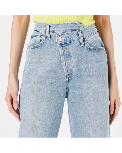 Agolde Blue Multi-Pocket Denim Trousers