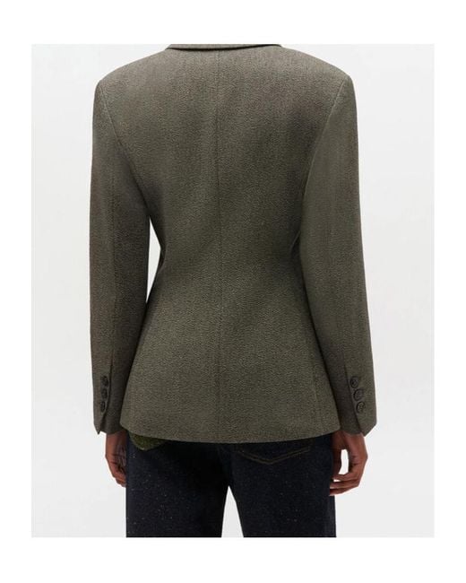 Ganni Green Mouline Blazer