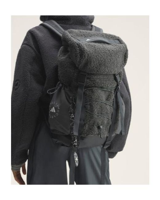Adidas By Stella McCartney Black Fleece Logo Backpack