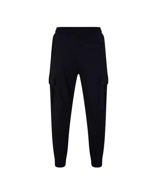 Boss Blue Seteam Jog Closed Hem Fleece Jogging Bottoms for men