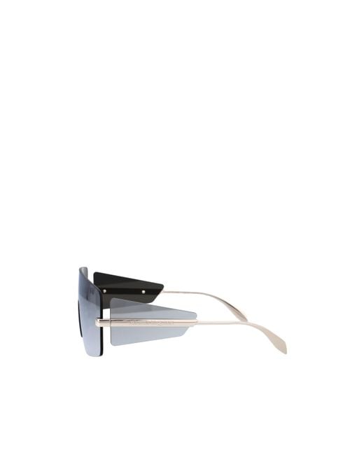 McQueen White Eyewear Aviator Sunglasses for men
