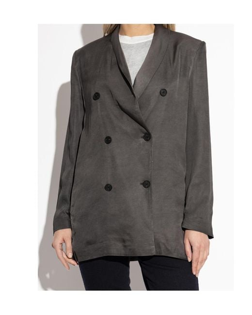 DIESEL Gray G-Avina-S1 Double Breasted Blazer