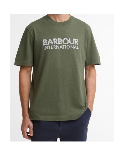 Barbour Green Logo Short-Sleeve T-Shirt for men