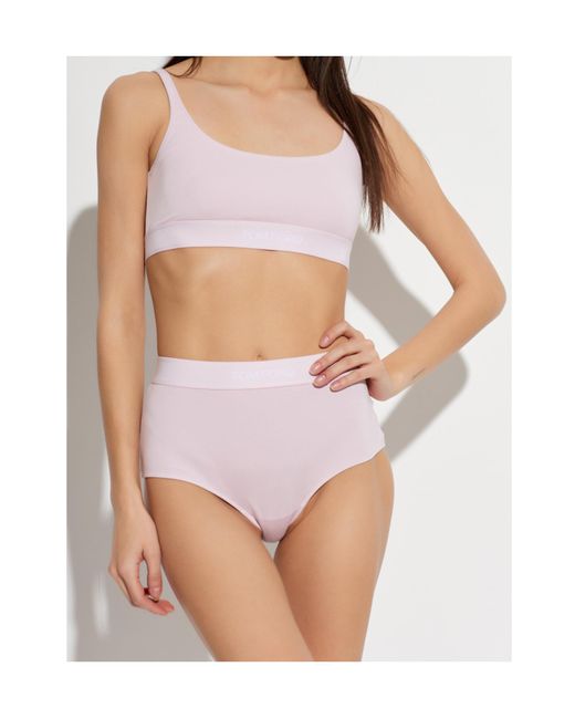 Tom Ford Pink High Waist Briefs