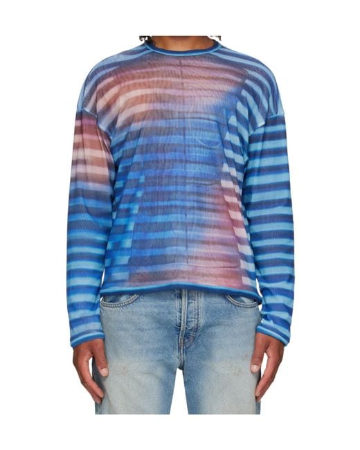 Jean Paul Gaultier Blue The Oversized Air Top for men