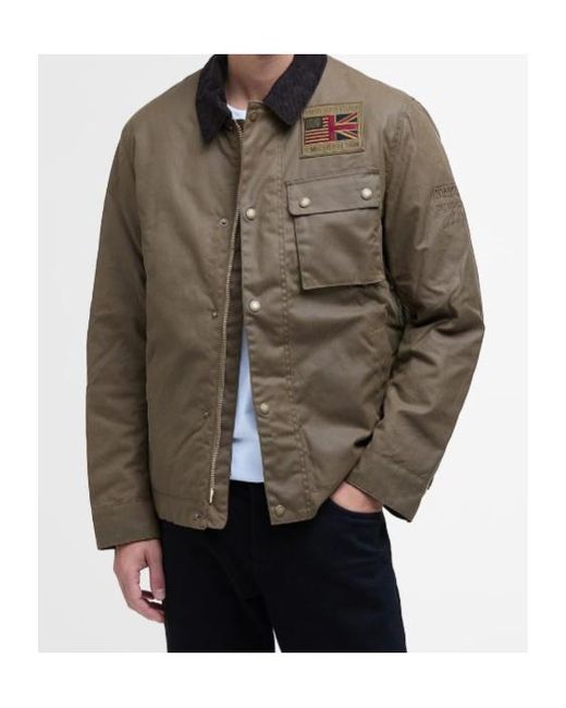 Barbour Green Workers Wax Jacket for men