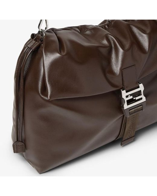 Fendi Brown Flux Maxi Messenger Bag for men