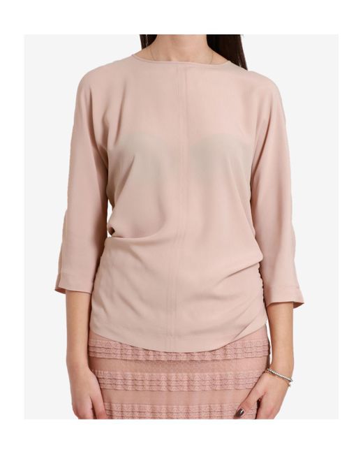 N°21 Pink Bow Ruffled Shirt