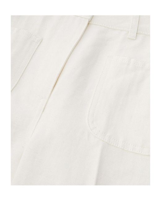 Loro Piana White Danbeth Trousers