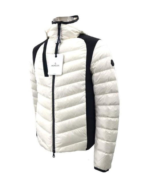 Moncler Gray Logo Down Jacket for men