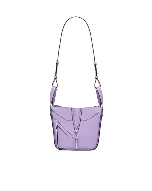 Loewe Purple Compact Hammock Bag