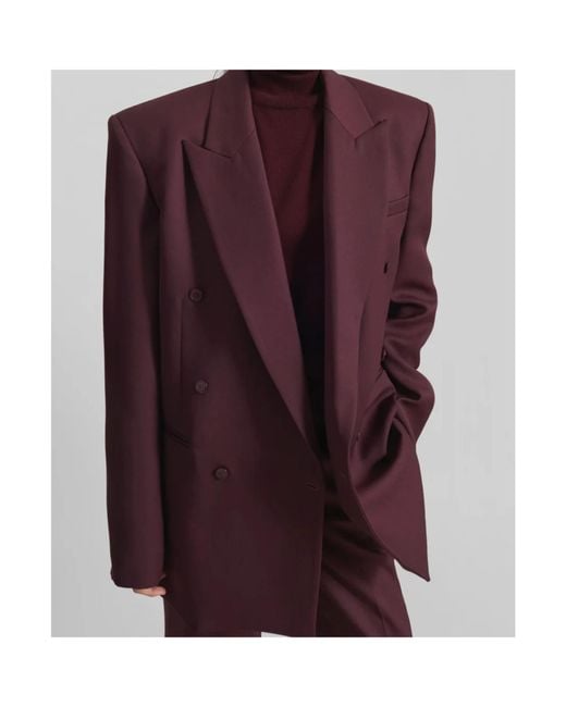 Frankie Shop Purple Monterey Structured Blazer