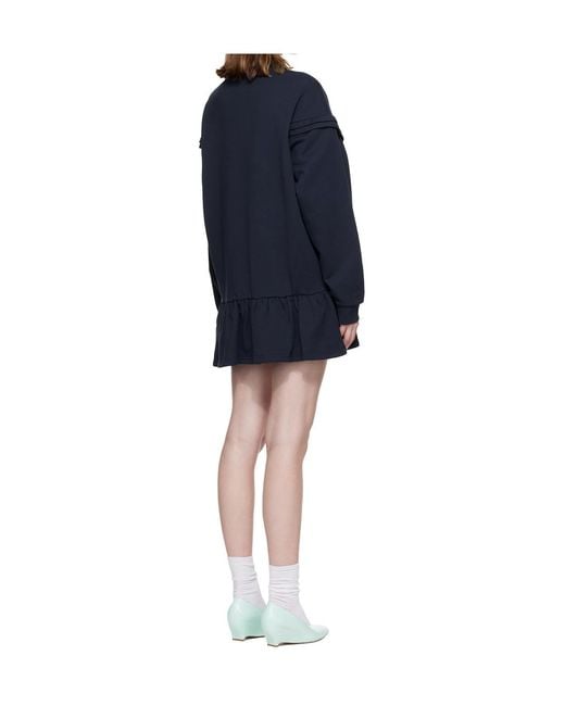 ShuShu/Tong Blue Long-Sleeved Dress