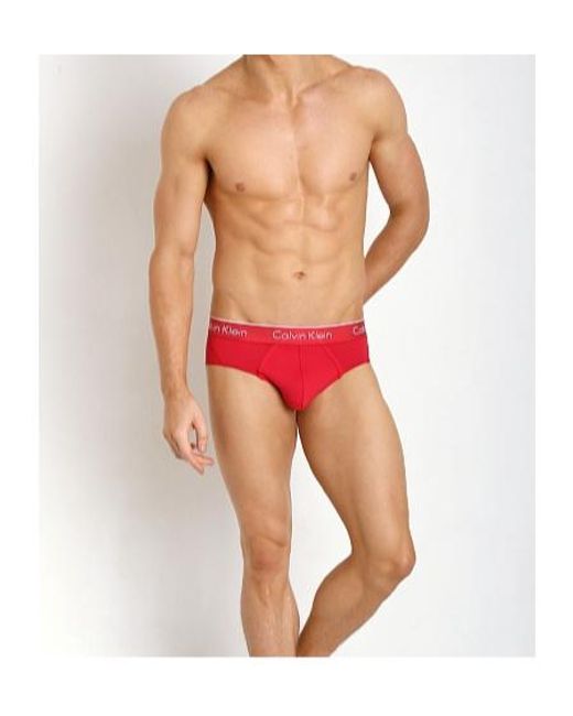 Calvin Klein Red Logo Printed Underwear for men