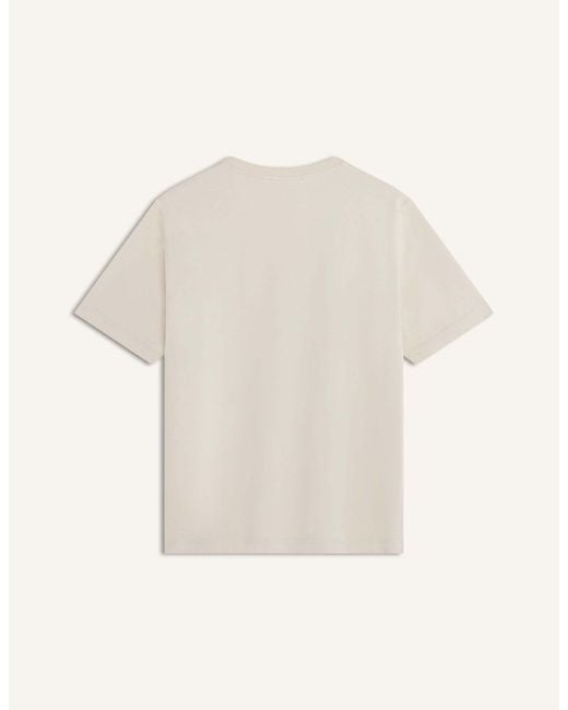 Maison Kitsuné White Maison Kitsuné Handwriting Comfort T-Shirt for men