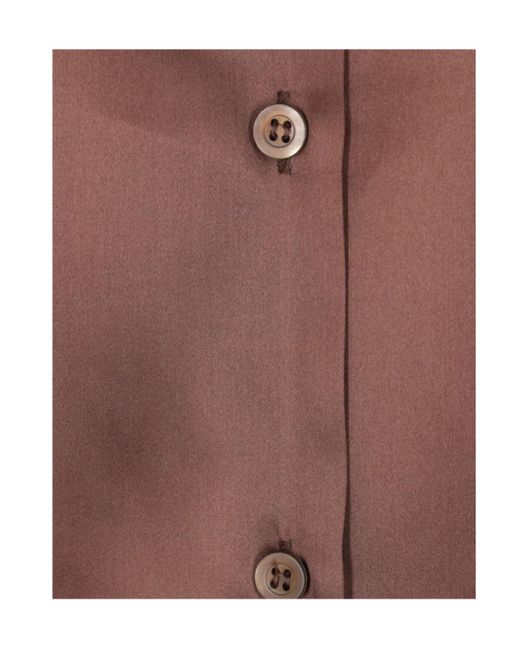 Dries Van Noten Brown Long Sleeve Shirt