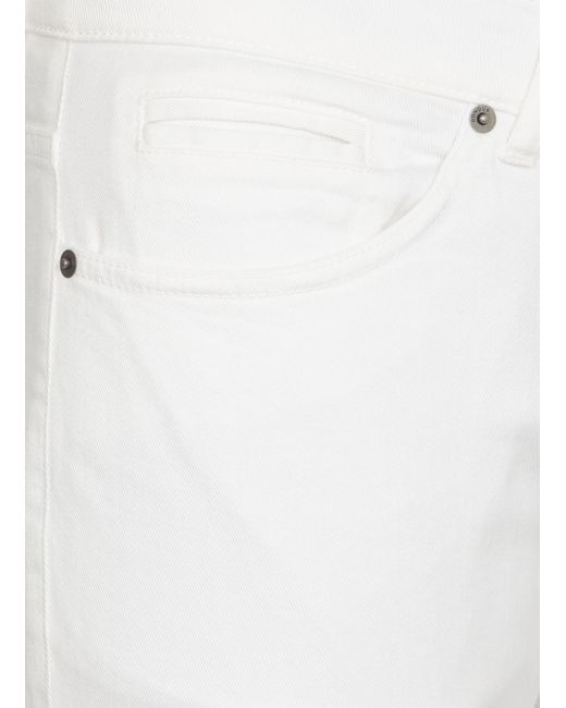 Dondup White Low-Rise Slim-Fit Jeans for men